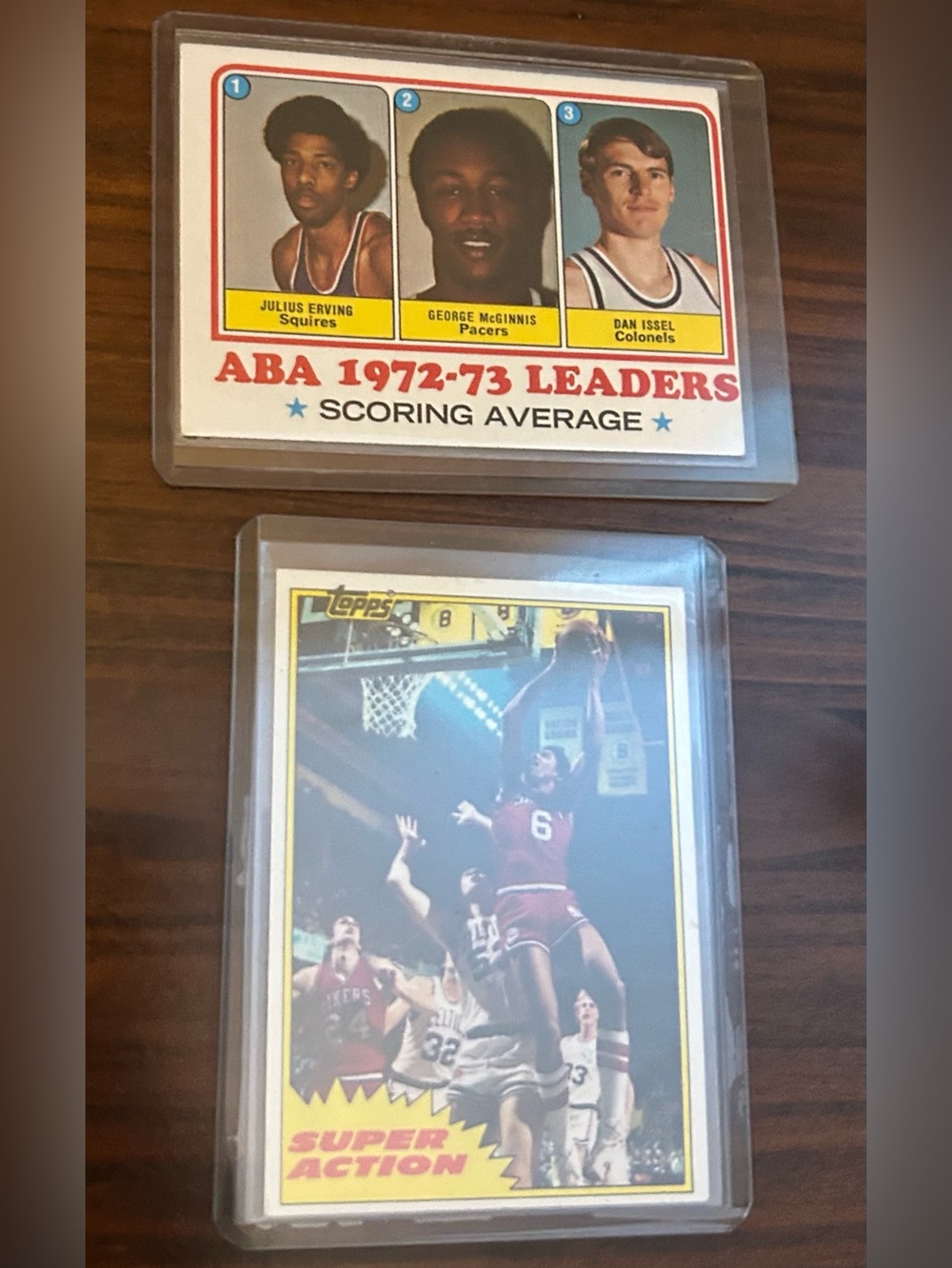 Julius "Dr. J" Erving Vintage Topps Basketball Card Bundle